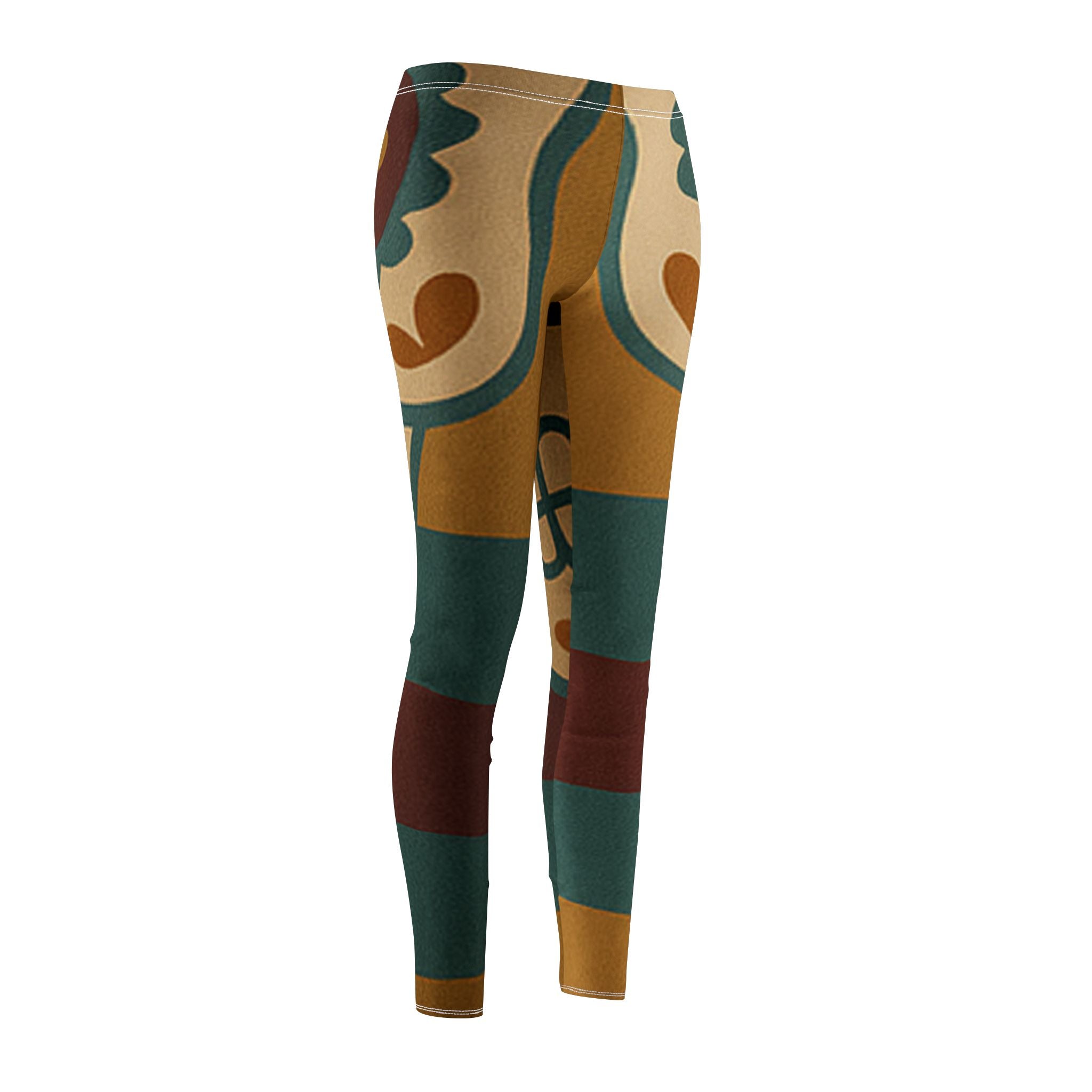 MOSIQ | Day of the Dead  Women's Mid-rise Casual Leggings, Stylish Yoga Pants, Comfortable Loungewear, Unique Gift for Her, Trendy Exercise Bottoms