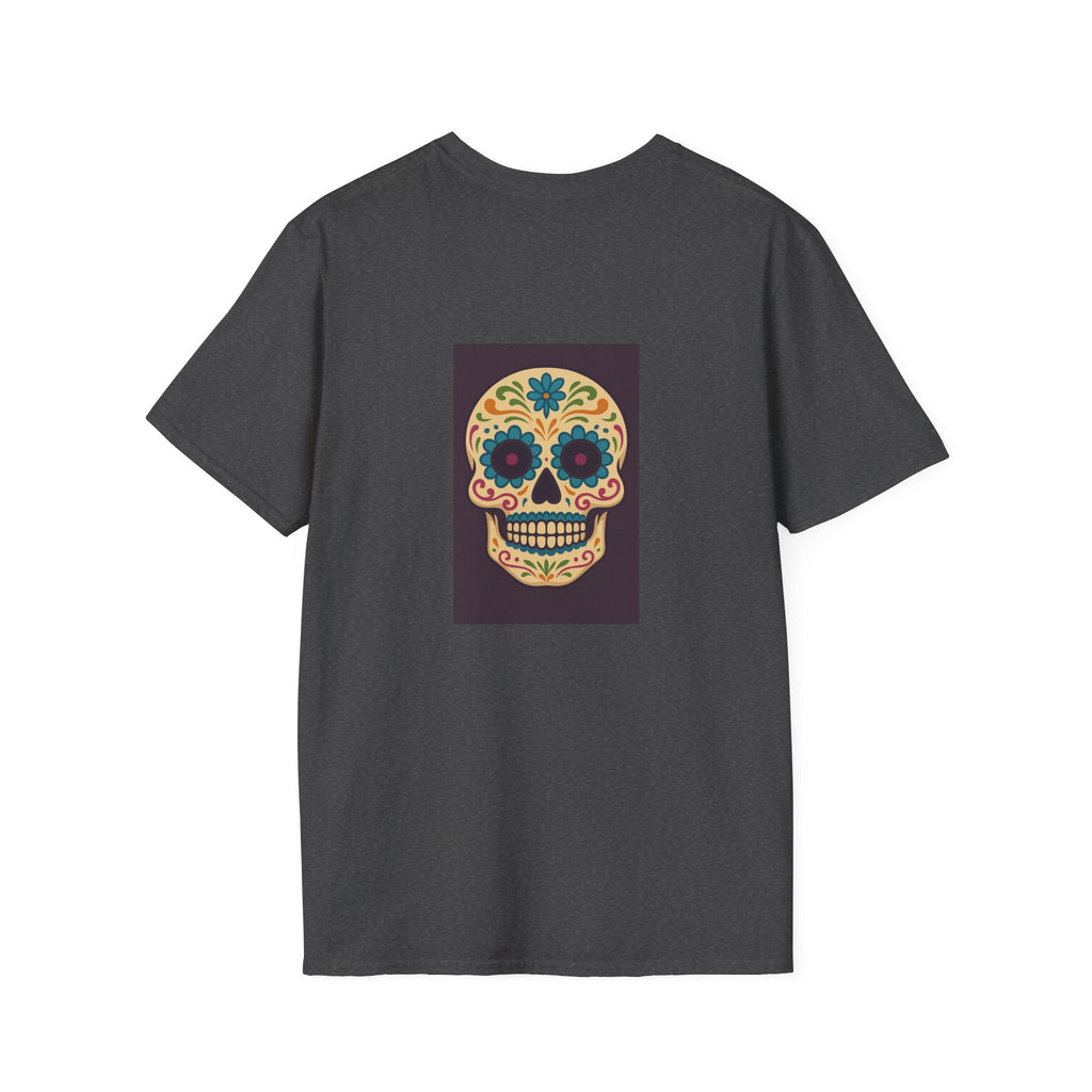 MOSAiC | Day of the Dead T-Shirt, Unisex Graphic Tee, Halloween Shirt, Sugar Skull Top, Boho Festival Wear, Vintage Style Apparel