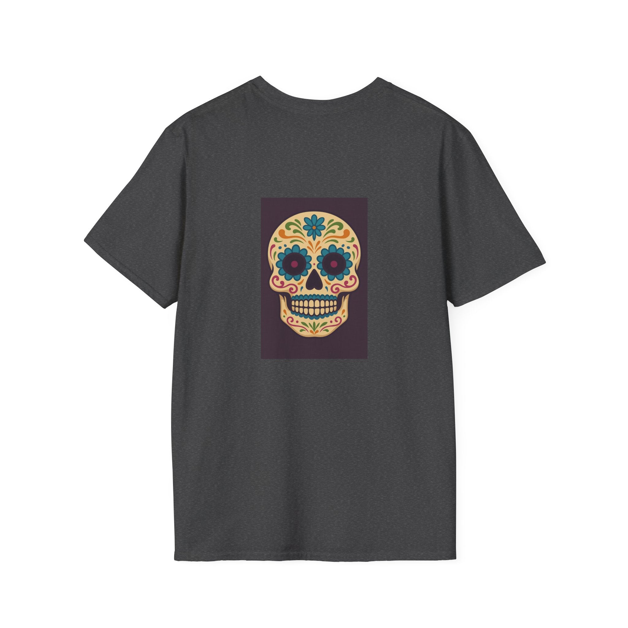 MOSAiC | Day of the Dead T-Shirt, Unisex Graphic Tee, Halloween Shirt, Sugar Skull Top, Boho Festival Wear, Vintage Style Apparel