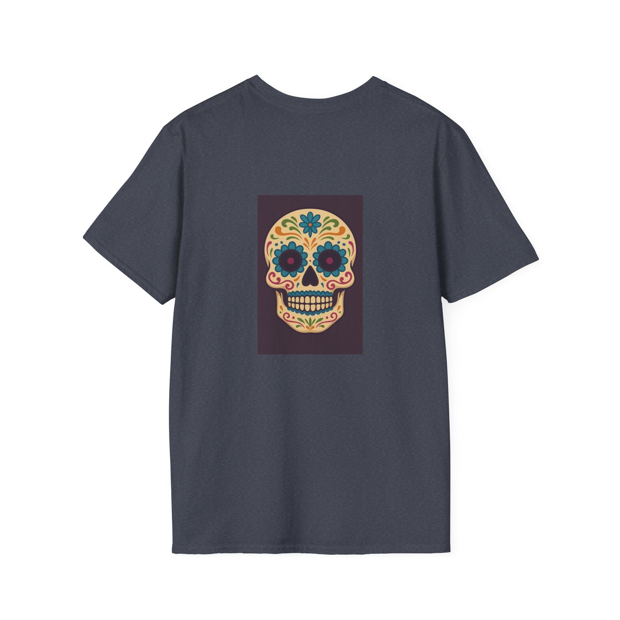 MOSAiC | Day of the Dead T-Shirt, Unisex Graphic Tee, Halloween Shirt, Sugar Skull Top, Boho Festival Wear, Vintage Style Apparel