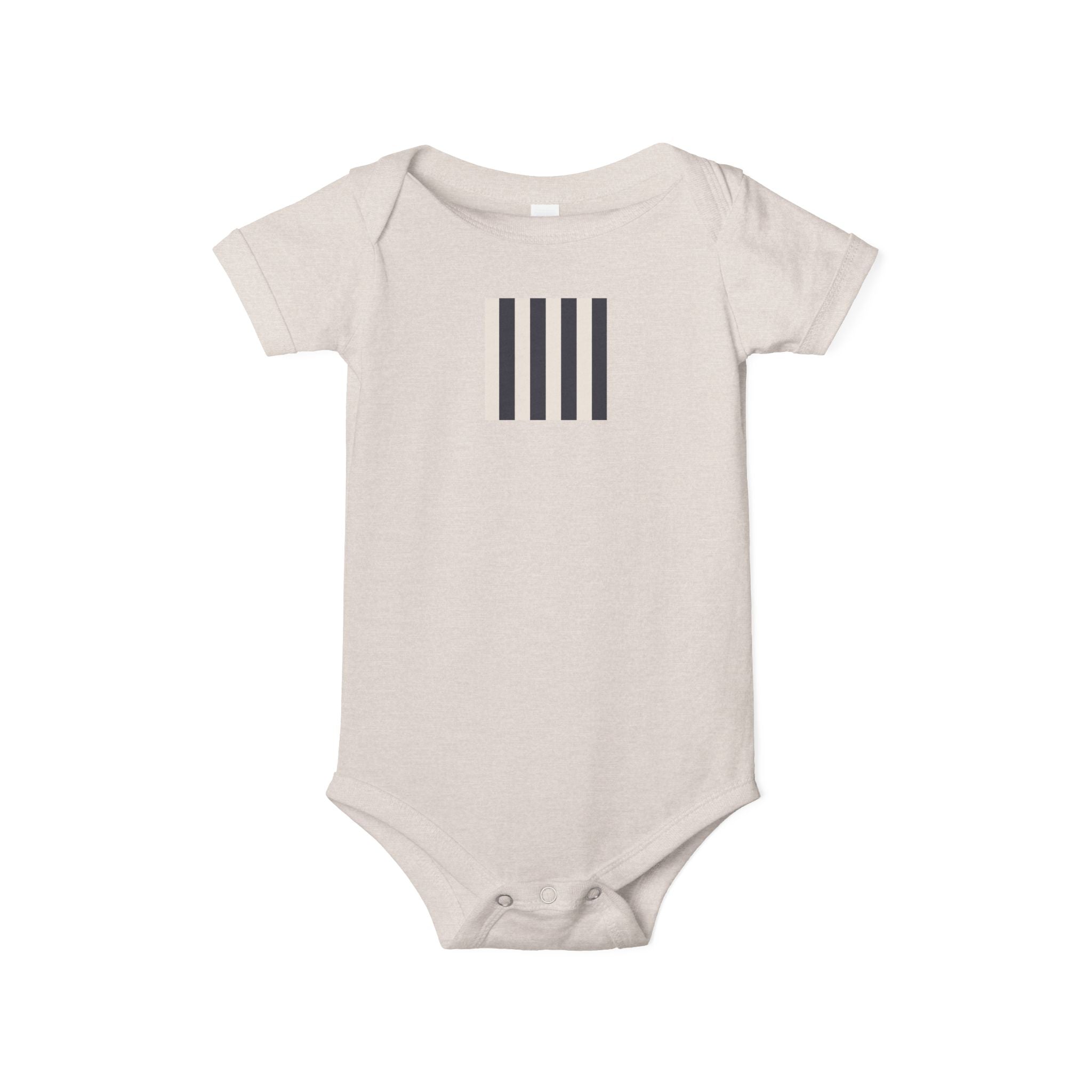 MOSiQ | Day of the Dead Infant One Piece with Stripes, Cute Baby Bodysuit, Newborn Gift, Stylish Infant Outfit, Unisex Baby Clothes, Baby Shower Gift