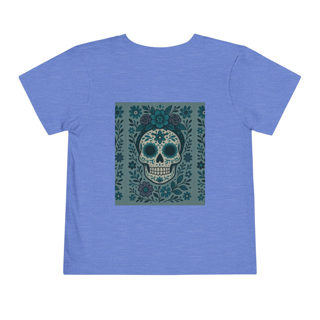MOSiQ | Day of the Dead  Sugar Skull Toddler Tee, Kids' Halloween Shirt, Día de los Muertos Gift, Cute Toddler Outfit, Toddler Graphic T-Shirt