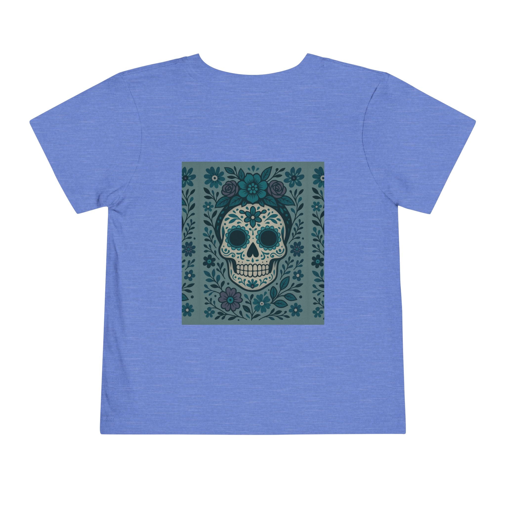 MOSiQ | Day of the Dead  Sugar Skull Toddler Tee, Kids' Halloween Shirt, Día de los Muertos Gift, Cute Toddler Outfit, Toddler Graphic T-Shirt