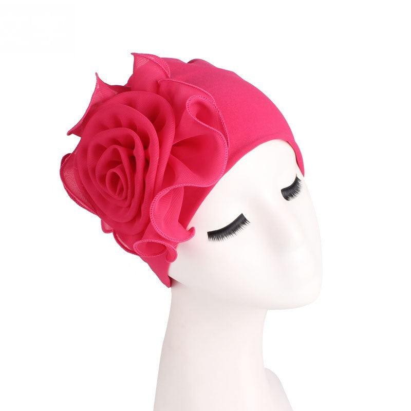 MOSiC | Day of the Dead Side big flower elastic bandana hat