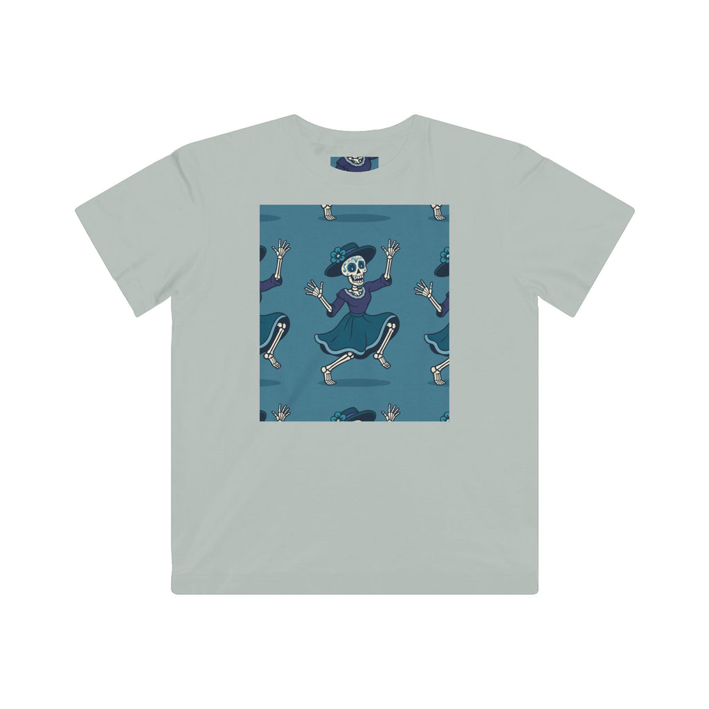 MOSiQ | Day of the Dead  Kids Halloween Skeleton Tee, Fun Kids Shirt, Spooky Costume Tee, Trick or Treat Shirt, Gift for Kids, Halloween Party Outfit