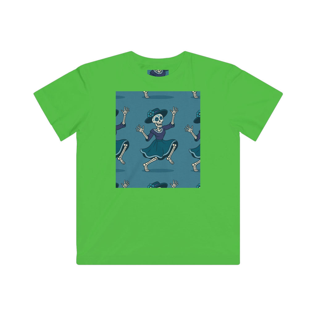 MOSiQ | Day of the Dead  Kids Halloween Skeleton Tee, Fun Kids Shirt, Spooky Costume Tee, Trick or Treat Shirt, Gift for Kids, Halloween Party Outfit