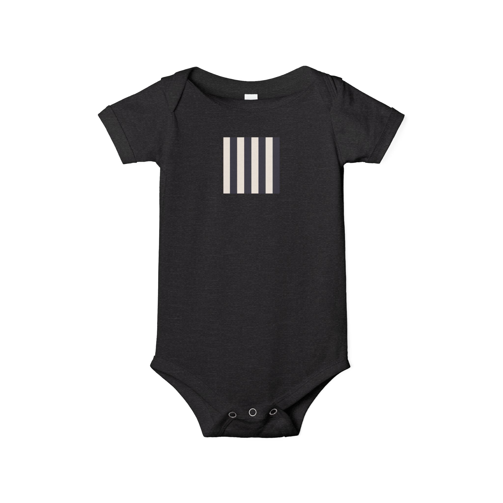 MOSiQ | Day of the Dead Infant One Piece with Stripes, Cute Baby Bodysuit, Newborn Gift, Stylish Infant Outfit, Unisex Baby Clothes, Baby Shower Gift