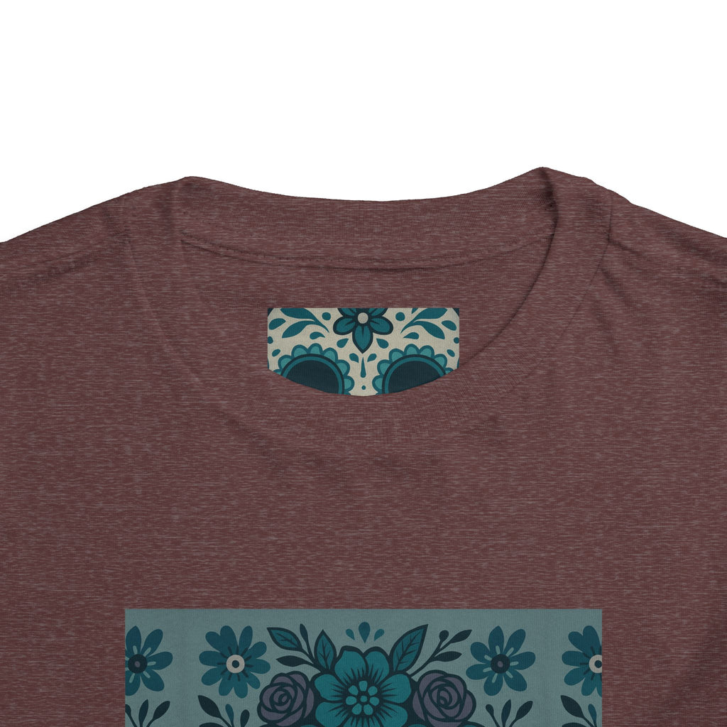 MOSiQ | Day of the Dead  Sugar Skull Toddler Tee, Kids' Halloween Shirt, Día de los Muertos Gift, Cute Toddler Outfit, Toddler Graphic T-Shirt