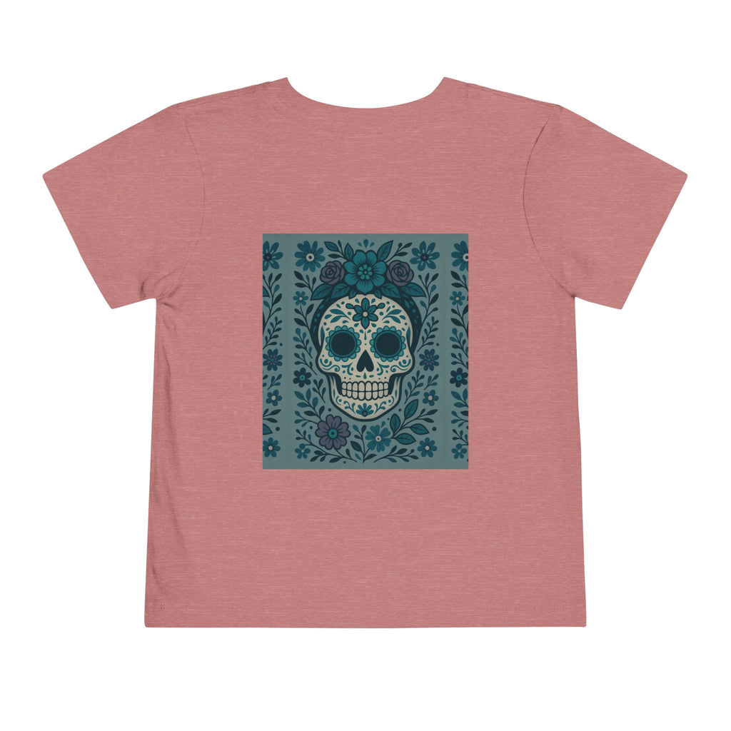 MOSiQ | Day of the Dead  Sugar Skull Toddler Tee, Kids' Halloween Shirt, Día de los Muertos Gift, Cute Toddler Outfit, Toddler Graphic T-Shirt