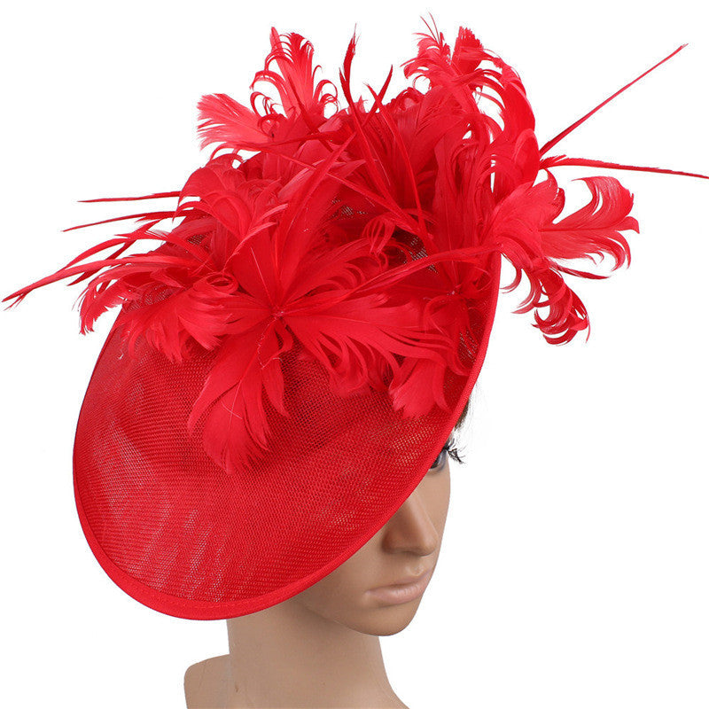 MOSiC | Day of the Dead High-End Top Hat Hair Accessories Aristocratic Ladies Feather Hat Hair Accessories Hairpin