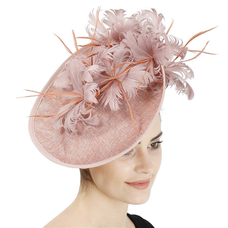 MOSiC | Day of the Dead High-End Top Hat Hair Accessories Aristocratic Ladies Feather Hat Hair Accessories Hairpin