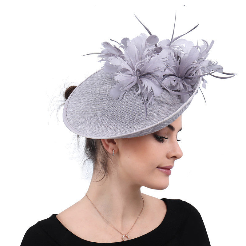 MOSiC | Day of the Dead High-End Top Hat Hair Accessories Aristocratic Ladies Feather Hat Hair Accessories Hairpin