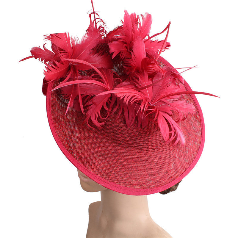 MOSiC | Day of the Dead High-End Top Hat Hair Accessories Aristocratic Ladies Feather Hat Hair Accessories Hairpin