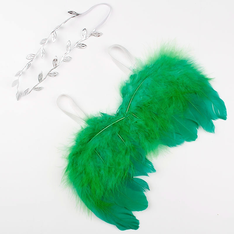 MOSiQ | Day of the Dead Newbornx Photography Props White Angel Wing Baby
