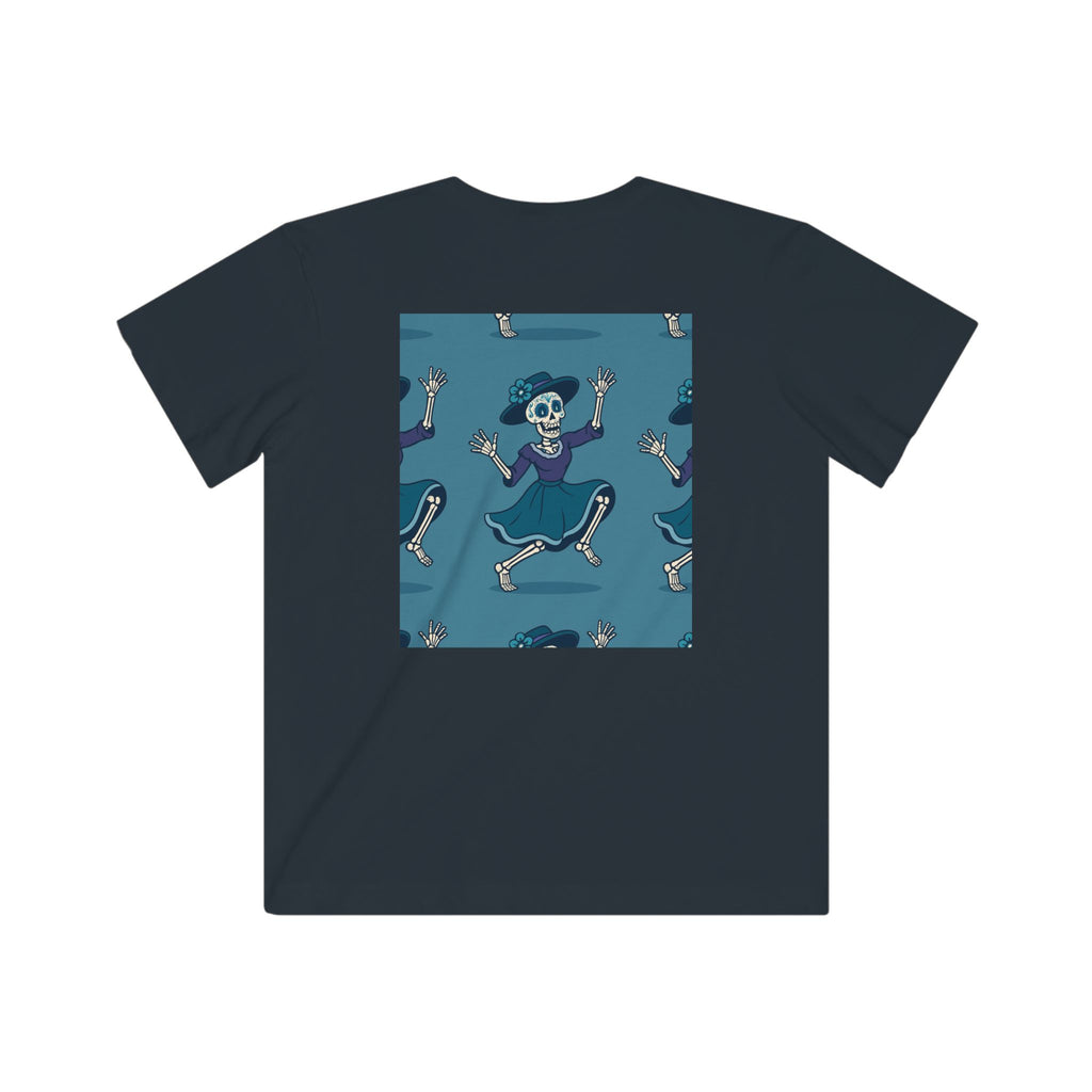 MOSiQ | Day of the Dead  Kids Halloween Skeleton Tee, Fun Kids Shirt, Spooky Costume Tee, Trick or Treat Shirt, Gift for Kids, Halloween Party Outfit