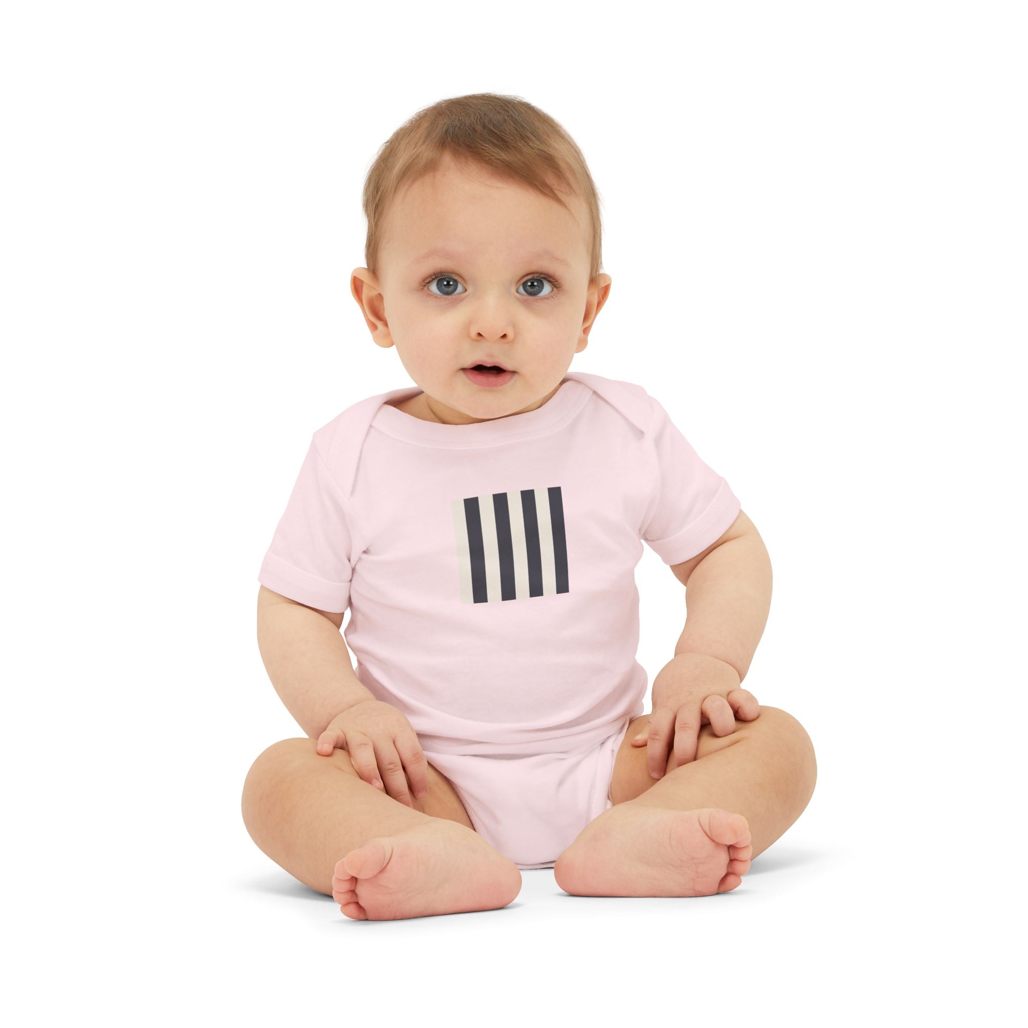 MOSiQ | Day of the Dead Infant One Piece with Stripes, Cute Baby Bodysuit, Newborn Gift, Stylish Infant Outfit, Unisex Baby Clothes, Baby Shower Gift