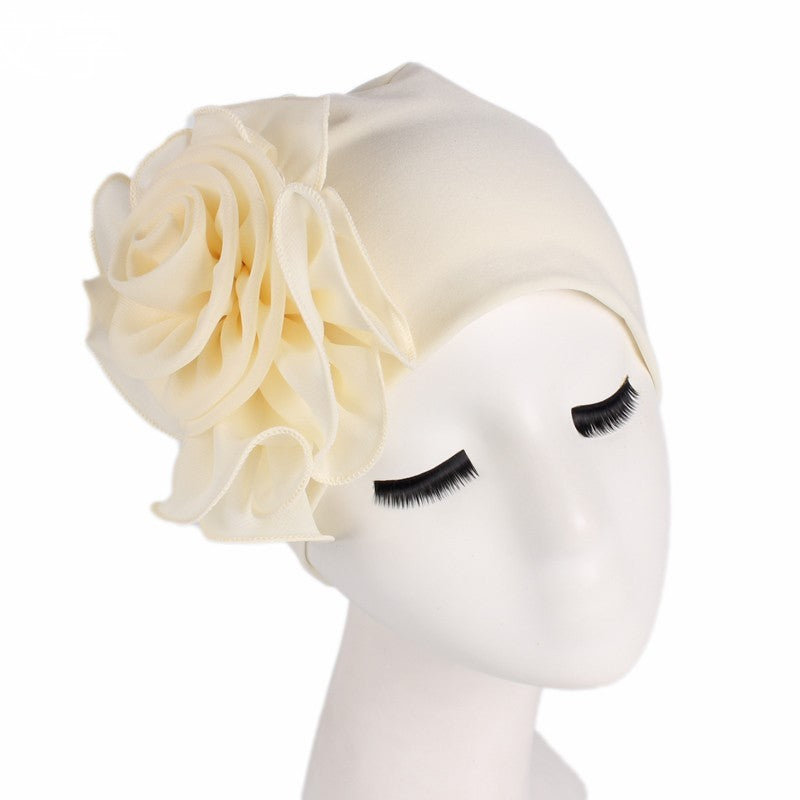 MOSiC | Day of the Dead Side big flower elastic bandana hat