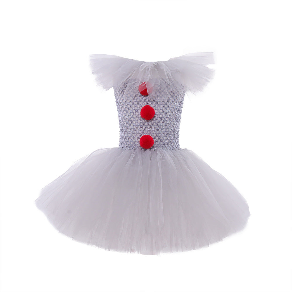 MOSiC | Day of the Dead  Mesh Princess Dress Set Children's Halloween Costume