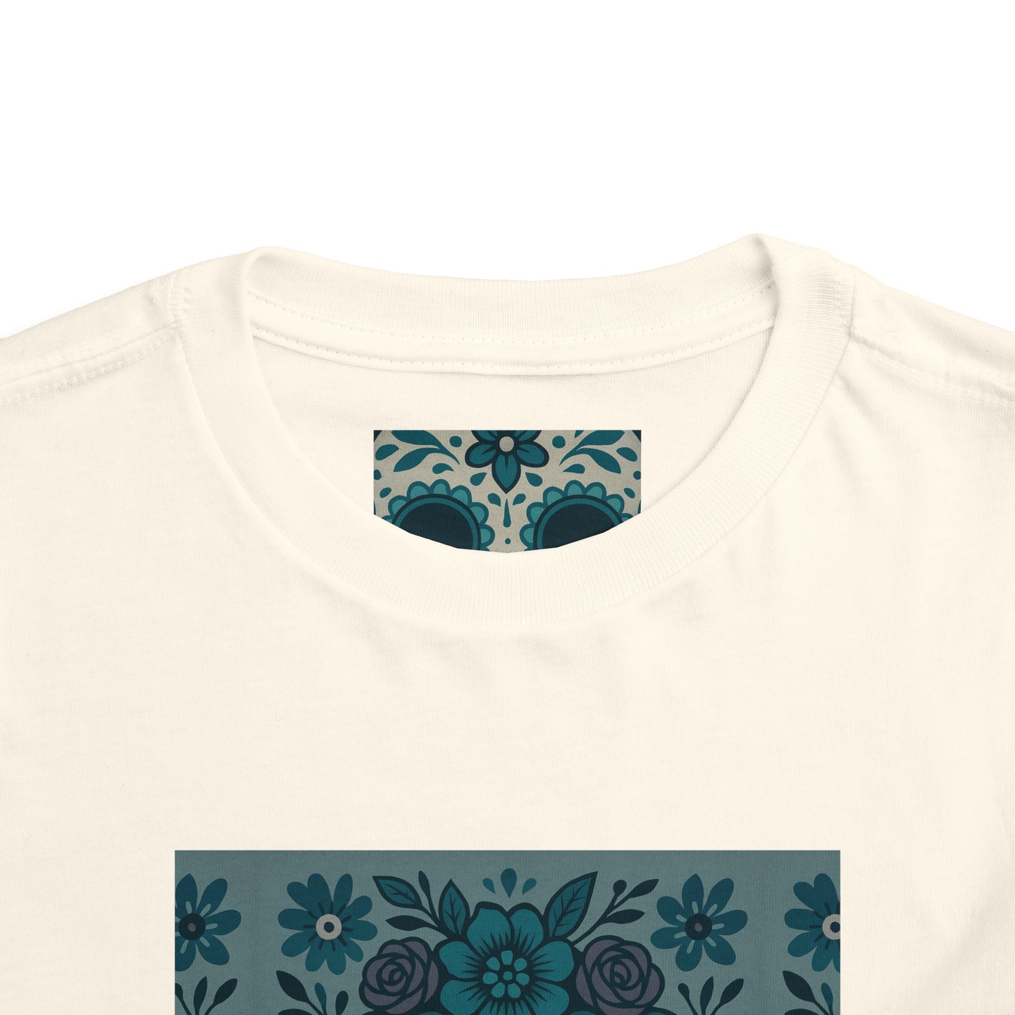 MOSiQ | Day of the Dead  Sugar Skull Toddler Tee, Kids' Halloween Shirt, Día de los Muertos Gift, Cute Toddler Outfit, Toddler Graphic T-Shirt
