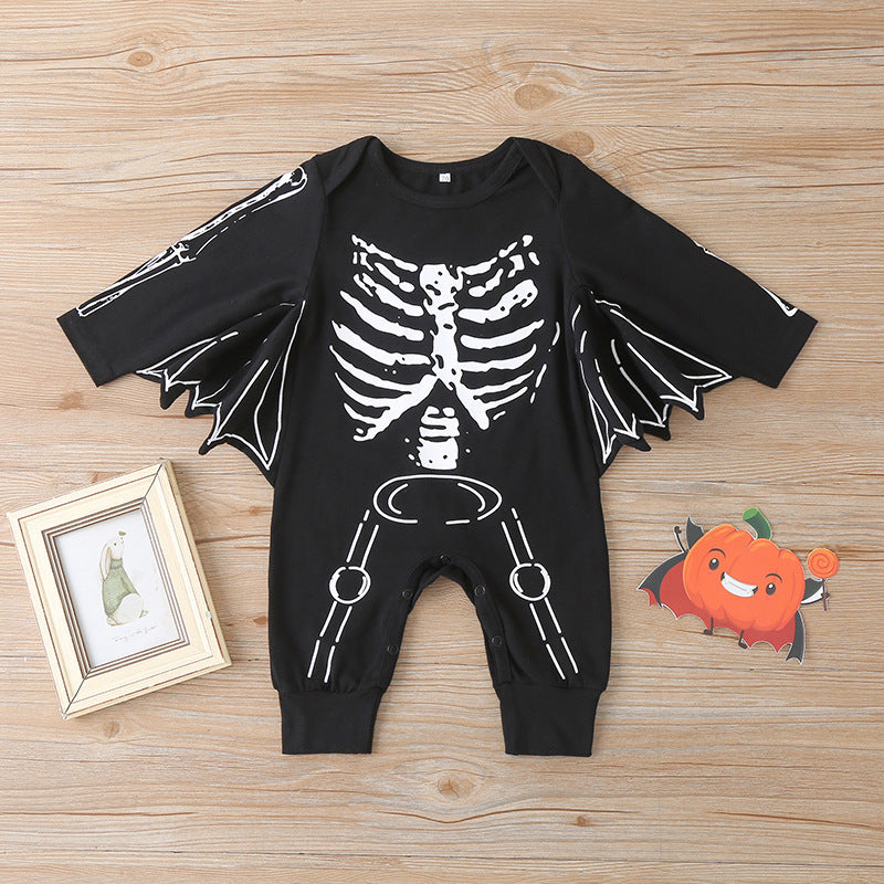 MOSiQ | Day of the Dead Halloween clothing baby long sleeve jumpsuit