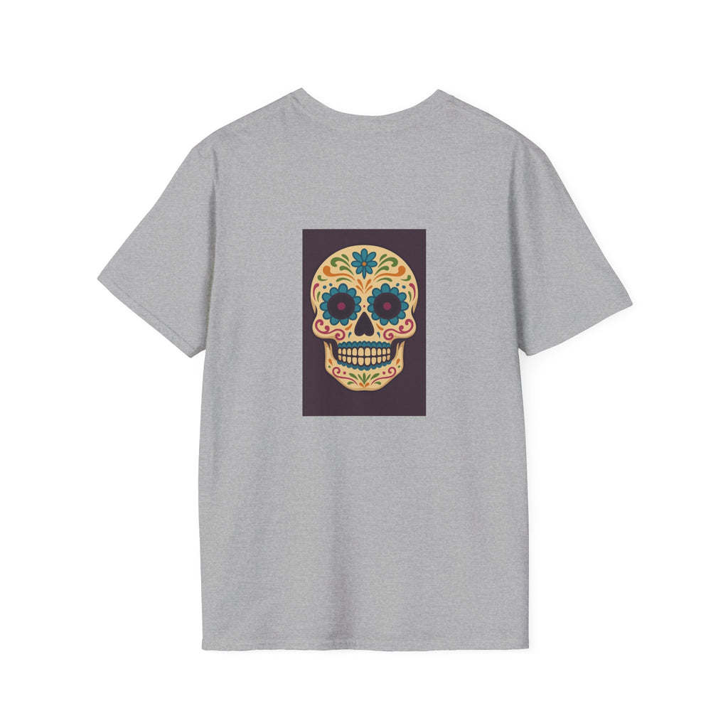 MOSAiC | Day of the Dead T-Shirt, Unisex Graphic Tee, Halloween Shirt, Sugar Skull Top, Boho Festival Wear, Vintage Style Apparel
