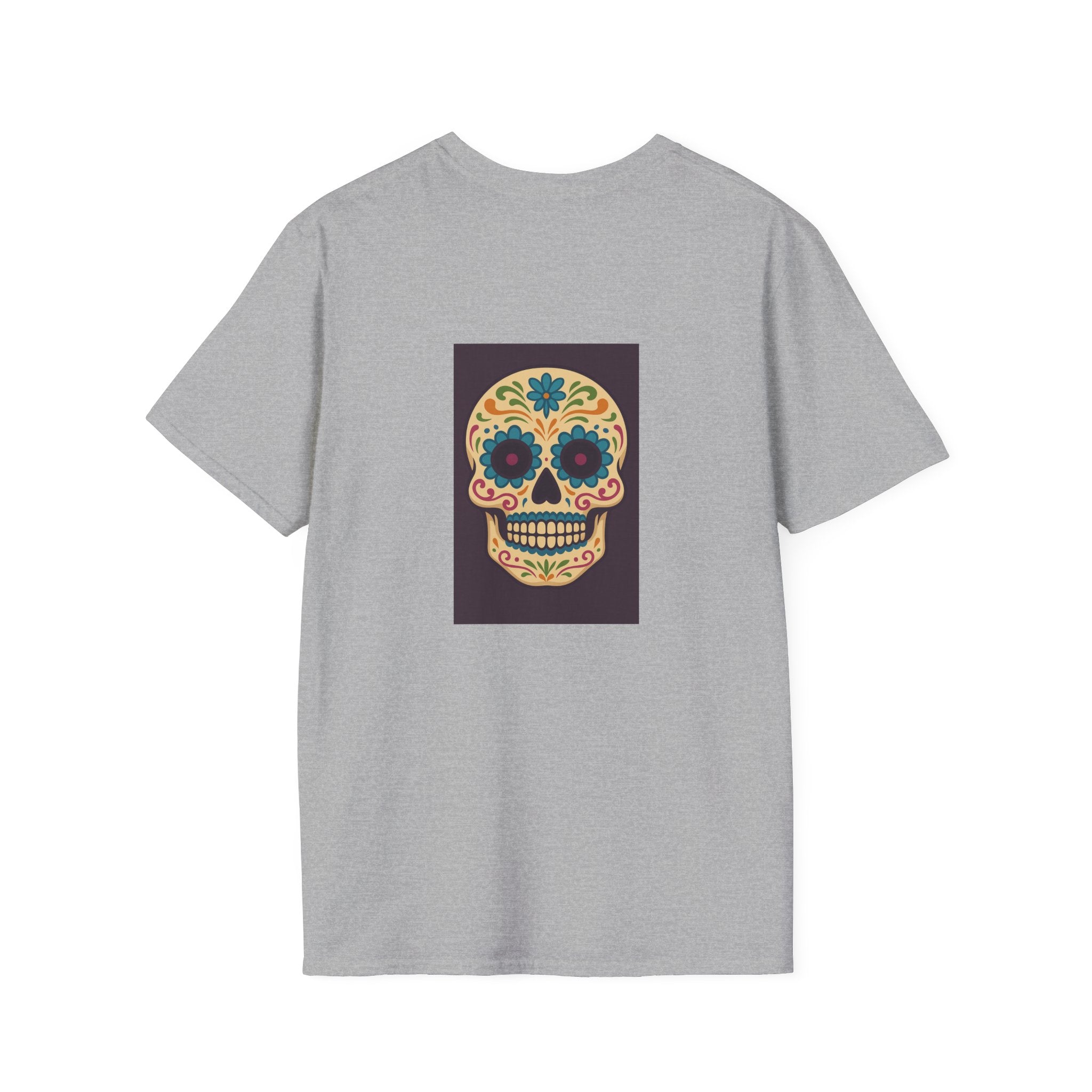 MOSAiC | Day of the Dead T-Shirt, Unisex Graphic Tee, Halloween Shirt, Sugar Skull Top, Boho Festival Wear, Vintage Style Apparel
