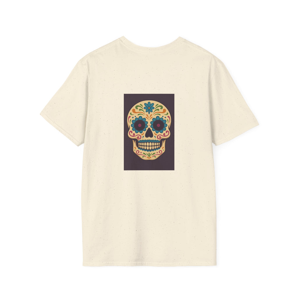 MOSAiC | Day of the Dead T-Shirt, Unisex Graphic Tee, Halloween Shirt, Sugar Skull Top, Boho Festival Wear, Vintage Style Apparel
