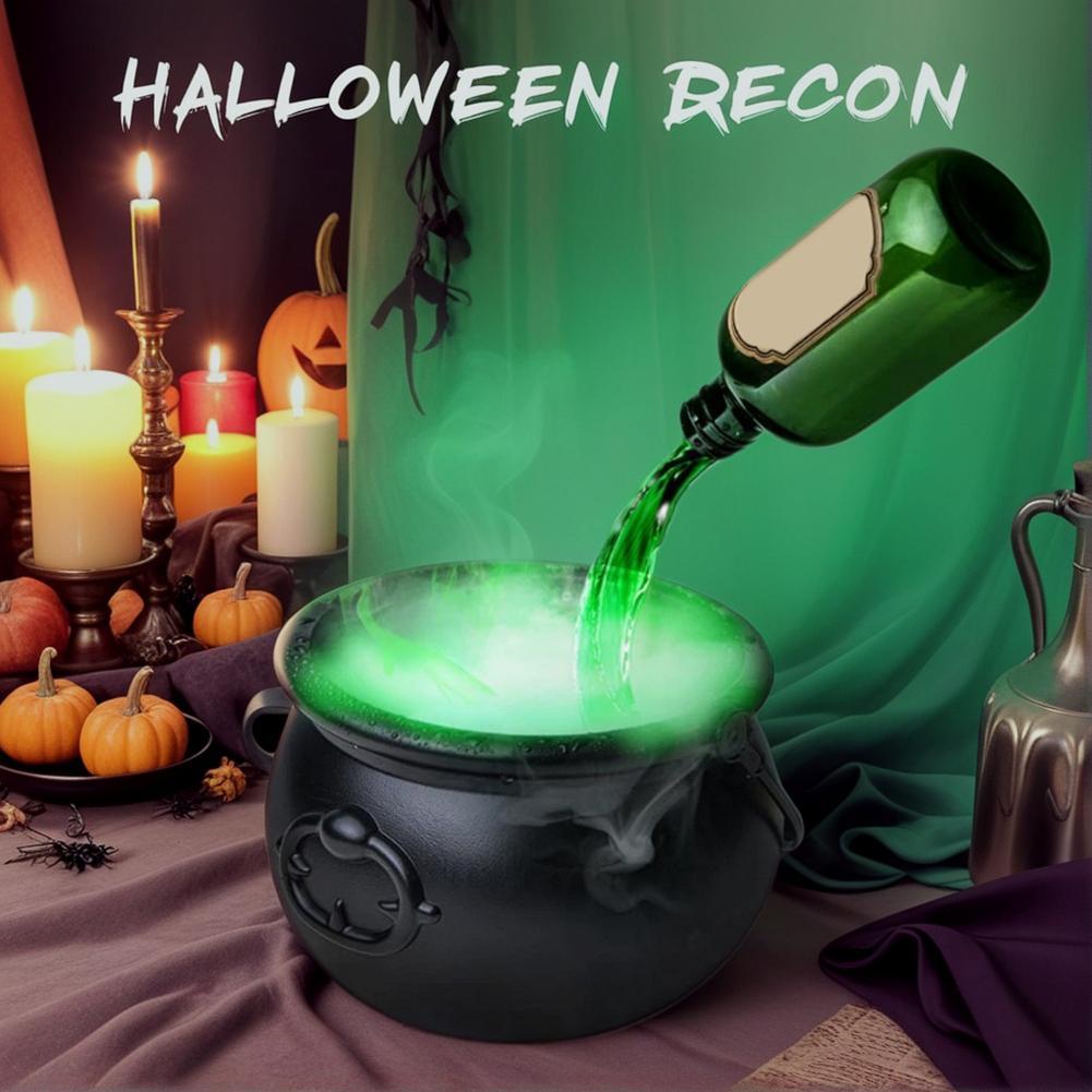 MOSiQ Day of the Dead Halloween Black Wizard Bowl Magic Float Bottle And Diffuser Indoor Home Bar Magic Party Horror Ghost Props Halloween Decoration