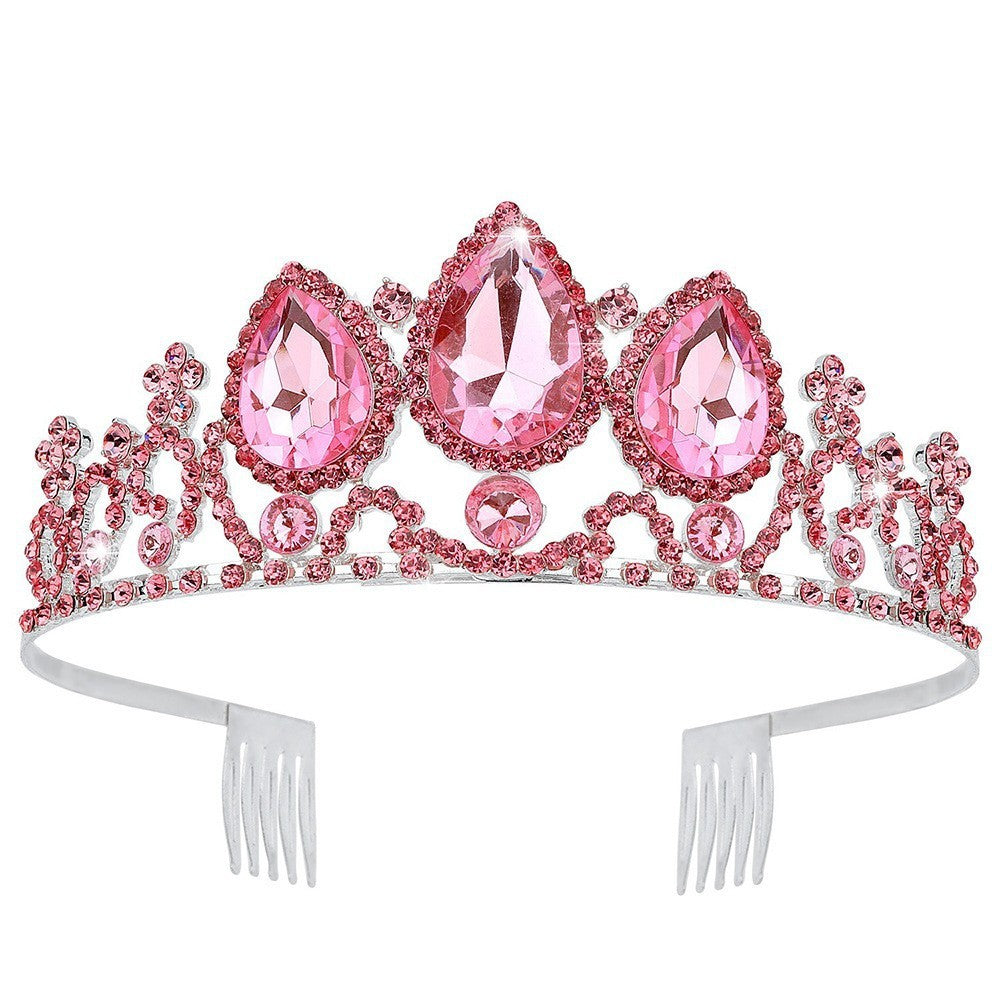 MOSiC | Day of the Dead Crown Hair Ornament Water Drop Decoration Crown Girl Rhinestone Hairpin