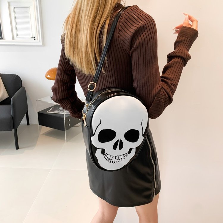 MOSiC | Day of the Dead  Halloween Skull Shoulder Bag Personality Funny Messenger Bag Kids Couples Outdoor Small Phone Bag For Women