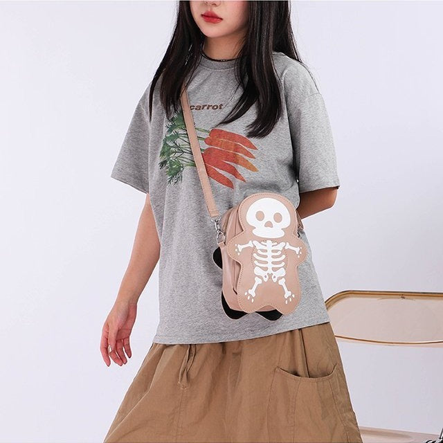 MOSiQ Day of the Dead Halloween Skull Shoulder Bag Girls Fashion Funny Cute Messenger Crossbody Bags Women Small Phone Bag