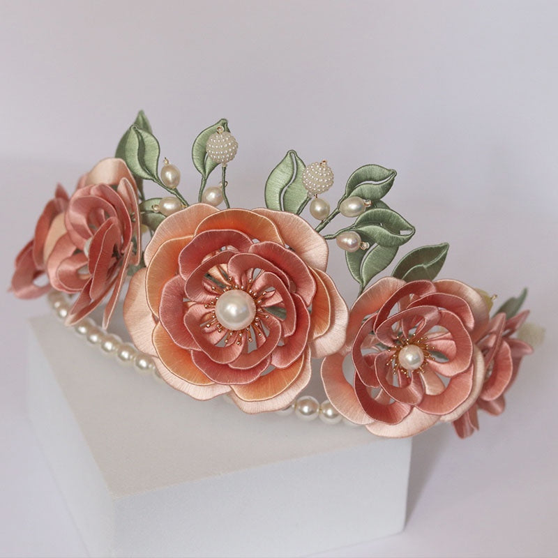 MOSiC | Day of the Dead Flower Festival Hair Crown Wrapped With Flower Hairpin