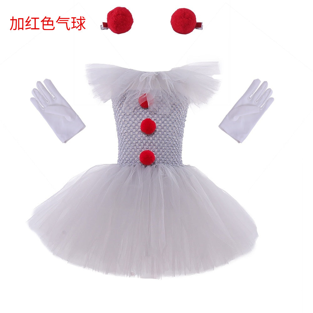MOSiC | Day of the Dead  Mesh Princess Dress Set Children's Halloween Costume