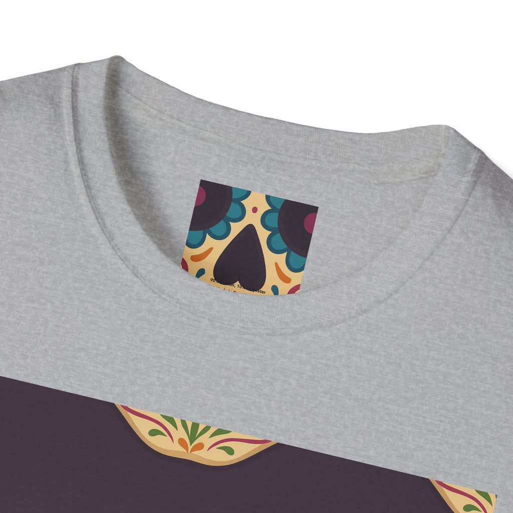 MOSAiC | Day of the Dead T-Shirt, Unisex Graphic Tee, Halloween Shirt, Sugar Skull Top, Boho Festival Wear, Vintage Style Apparel