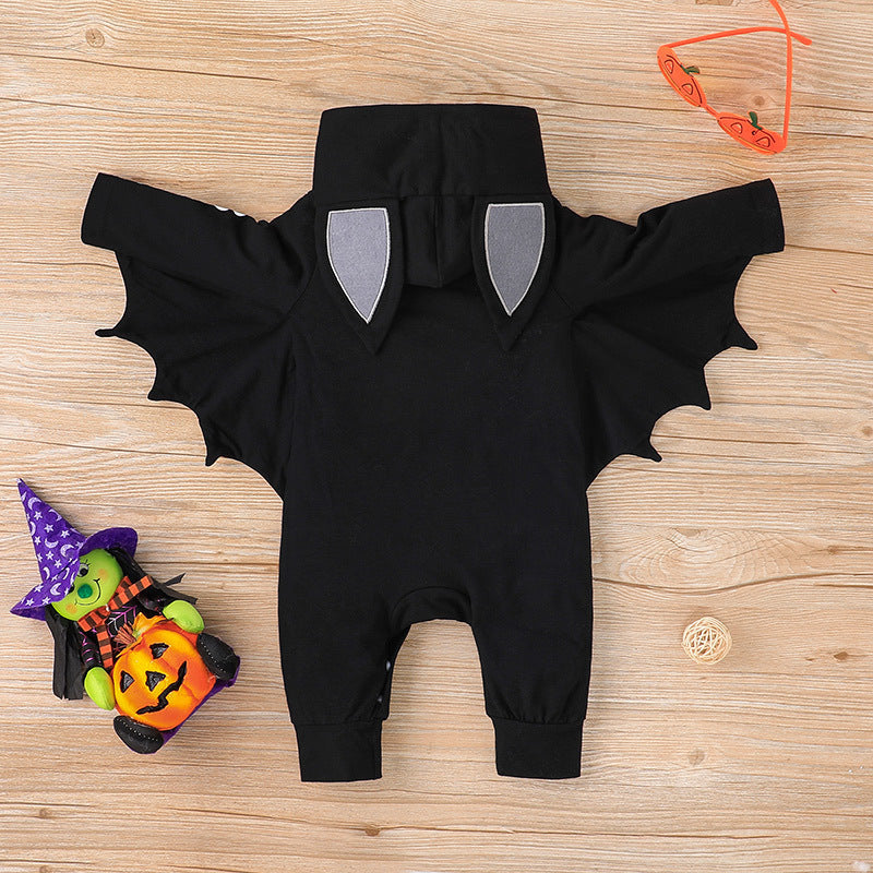 MOSiQ | Day of the Dead Halloween Bat One-piece Baby Baby Rompers Suit
