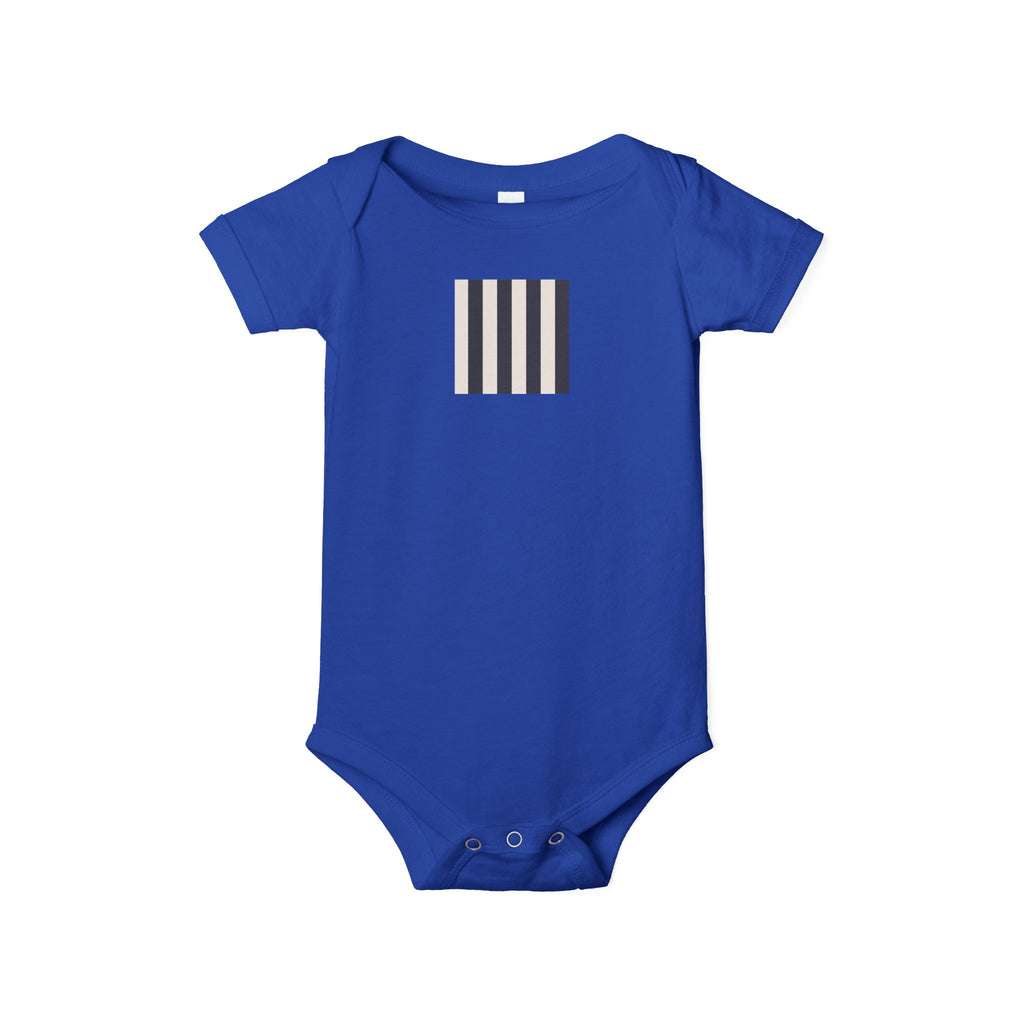 MOSiQ | Day of the Dead Infant One Piece with Stripes, Cute Baby Bodysuit, Newborn Gift, Stylish Infant Outfit, Unisex Baby Clothes, Baby Shower Gift