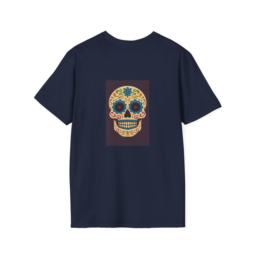 MOSAiC | Day of the Dead T-Shirt, Unisex Graphic Tee, Halloween Shirt, Sugar Skull Top, Boho Festival Wear, Vintage Style Apparel