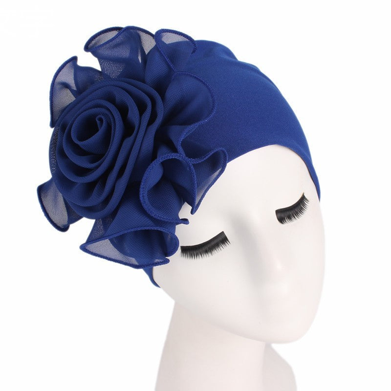 MOSiC | Day of the Dead Side big flower elastic bandana hat