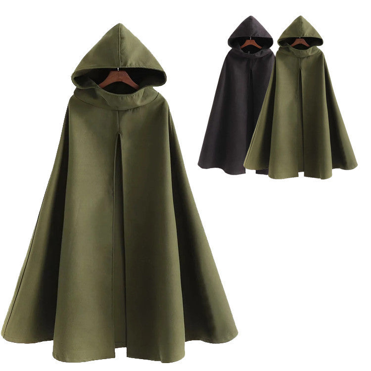 MOSiQ | Day of the Dead m Light Mature Hooded Cloak Coat