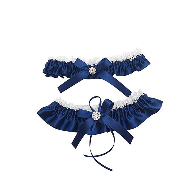MOSiC | Day of the Dead New Bowknot Bridal Socks Bridal Rhinestone Stockings Garters Engagement Gifts Overseas One Piece Drop Shipping
