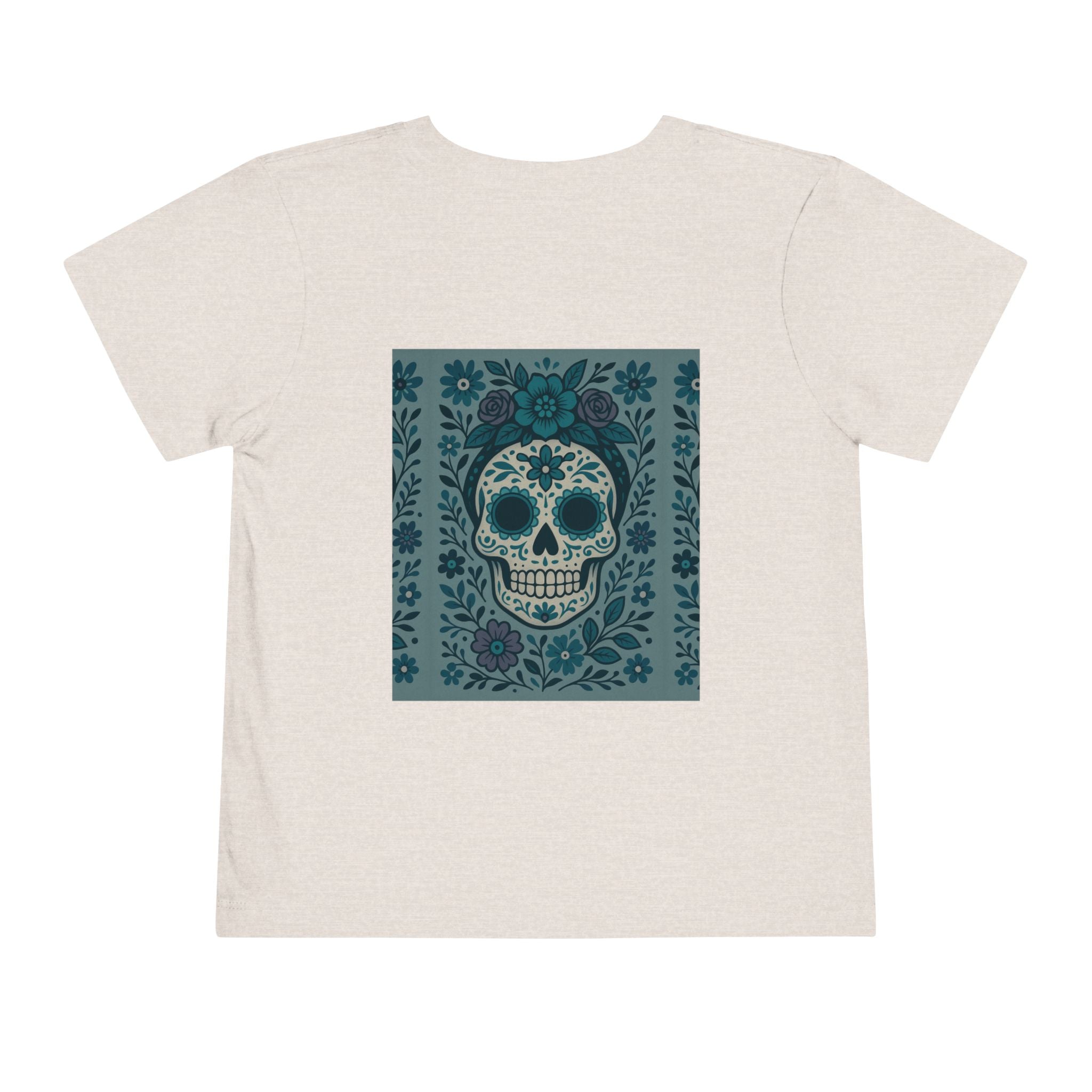 MOSiQ | Day of the Dead  Sugar Skull Toddler Tee, Kids' Halloween Shirt, Día de los Muertos Gift, Cute Toddler Outfit, Toddler Graphic T-Shirt