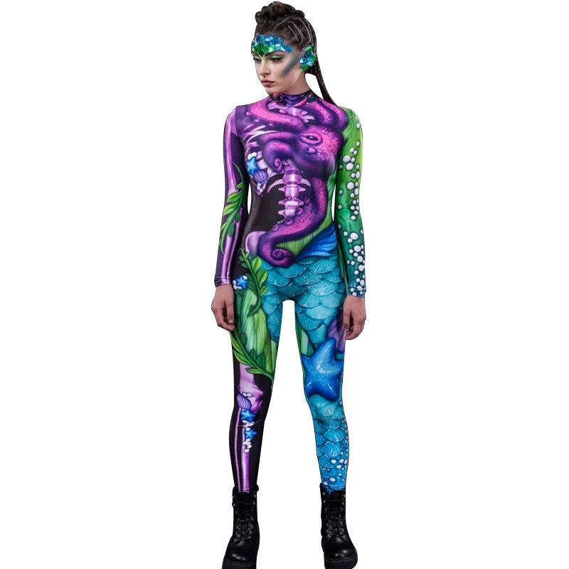 MOSiC | Day of the Dead Women's Tights Clothing Jumpsuit Cosplay
