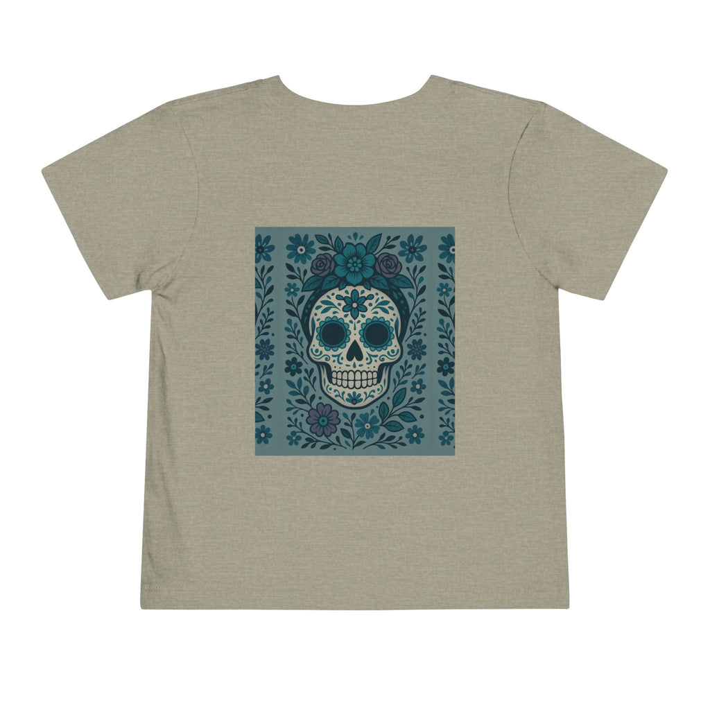 MOSiQ | Day of the Dead  Sugar Skull Toddler Tee, Kids' Halloween Shirt, Día de los Muertos Gift, Cute Toddler Outfit, Toddler Graphic T-Shirt