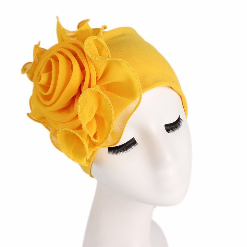 MOSiC | Day of the Dead Side big flower elastic bandana hat