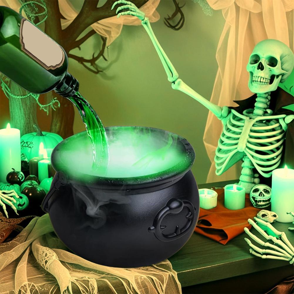 MOSiQ Day of the Dead Halloween Black Wizard Bowl Magic Float Bottle And Diffuser Indoor Home Bar Magic Party Horror Ghost Props Halloween Decoration