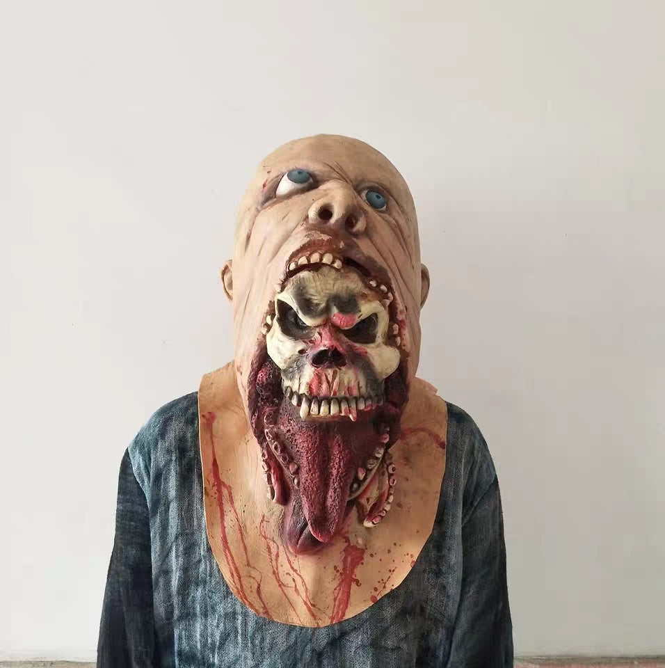 MOSiQ | Day of the Dead Halloween adult ghost mask
