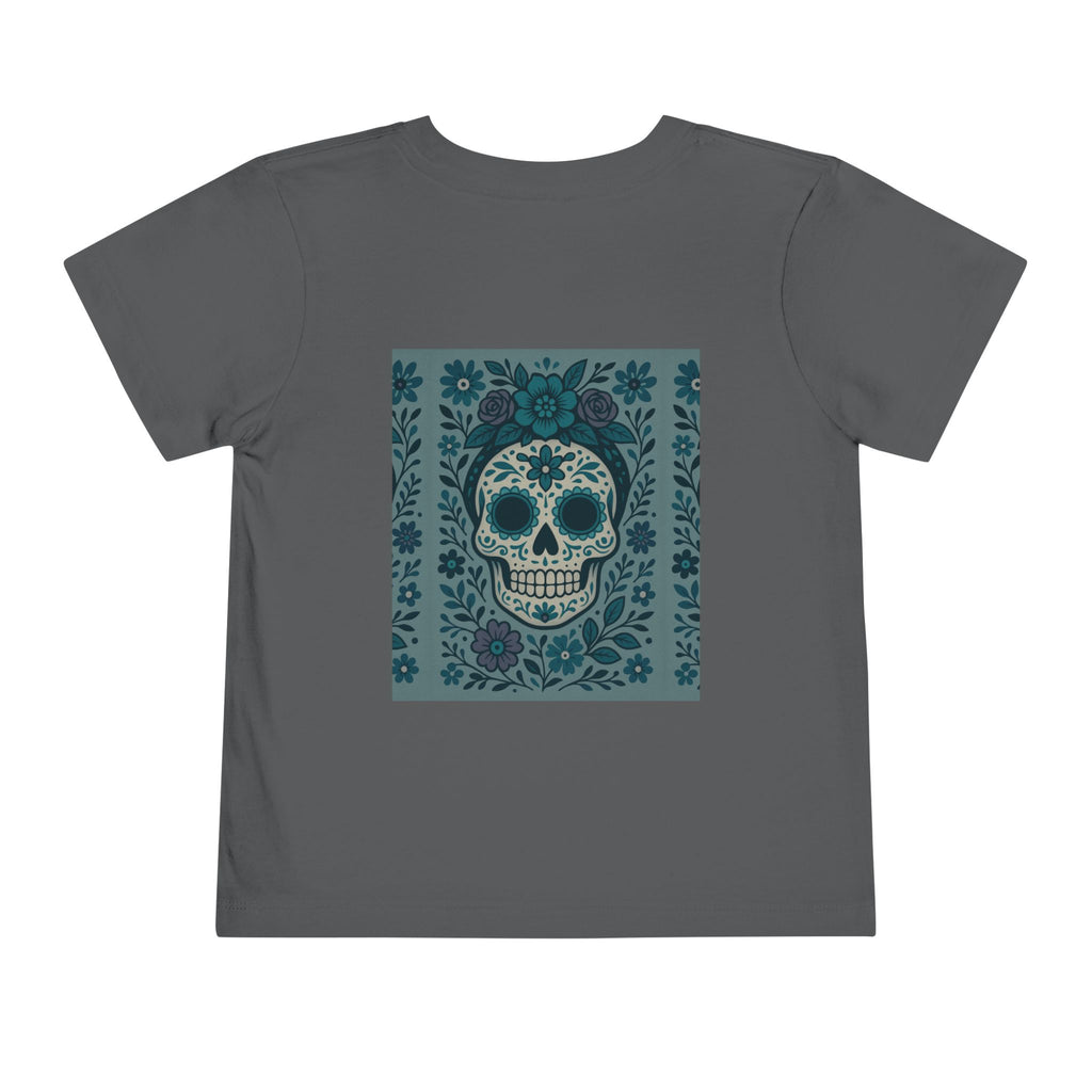 MOSiQ | Day of the Dead  Sugar Skull Toddler Tee, Kids' Halloween Shirt, Día de los Muertos Gift, Cute Toddler Outfit, Toddler Graphic T-Shirt