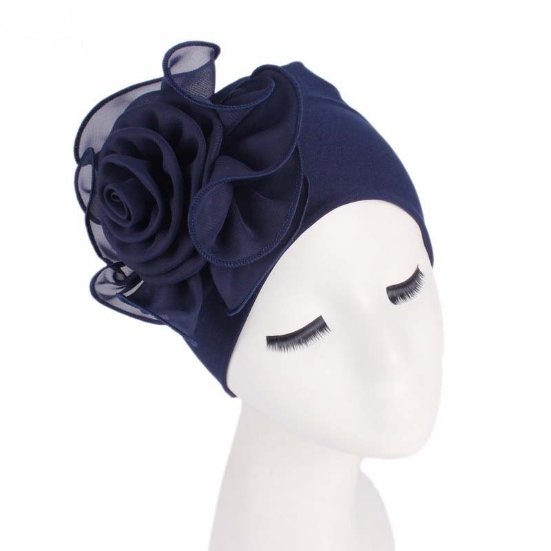 MOSiC | Day of the Dead Side big flower elastic bandana hat