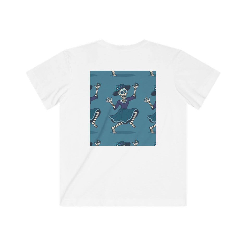 MOSiQ | Day of the Dead  Kids Halloween Skeleton Tee, Fun Kids Shirt, Spooky Costume Tee, Trick or Treat Shirt, Gift for Kids, Halloween Party Outfit