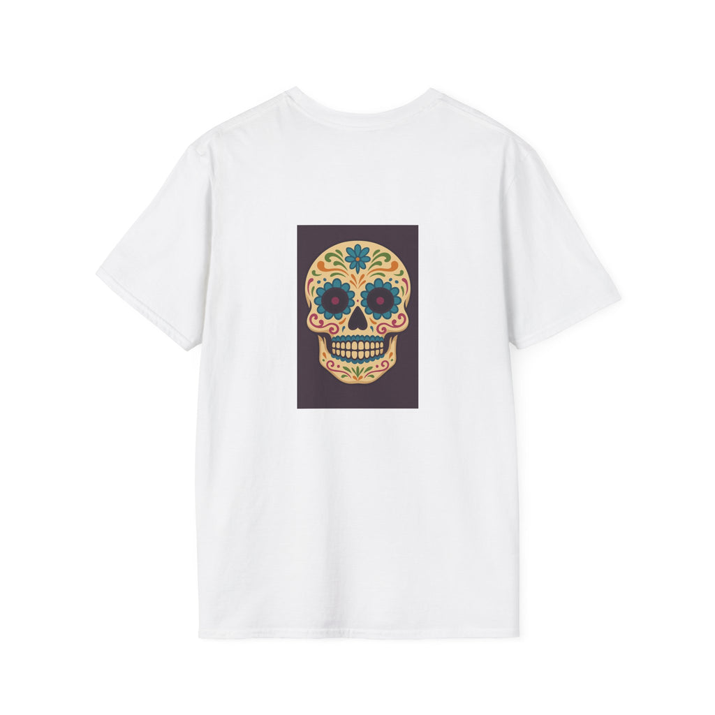 MOSAiC | Day of the Dead T-Shirt, Unisex Graphic Tee, Halloween Shirt, Sugar Skull Top, Boho Festival Wear, Vintage Style Apparel